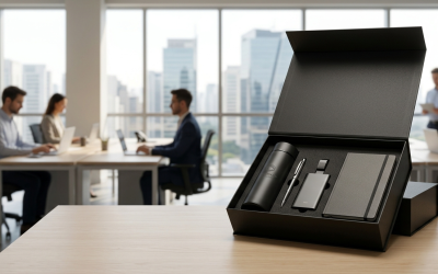 Brindes para colaboradores: Como estruturar kits de endomarketing de alto valor percebido