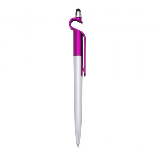Caneta Plástica Touch com Suporte Personalizada