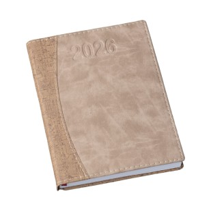 Agenda Diária Cortiça Marrom Personalizada