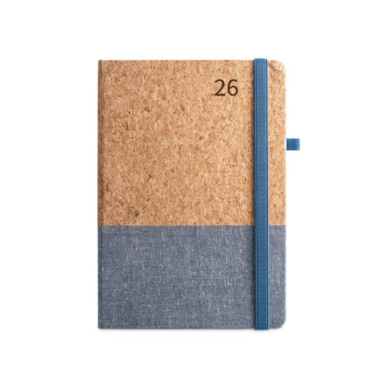 Agenda Diária em Cortiça e Linho Personalizada