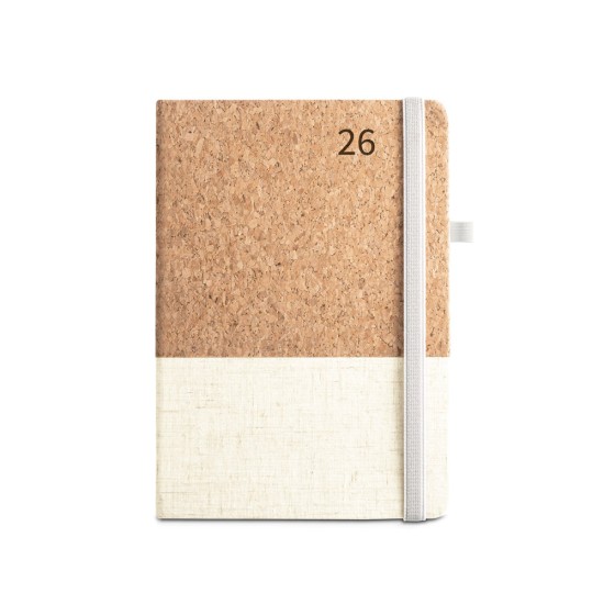 Agenda Diária em Cortiça e Linho Personalizada