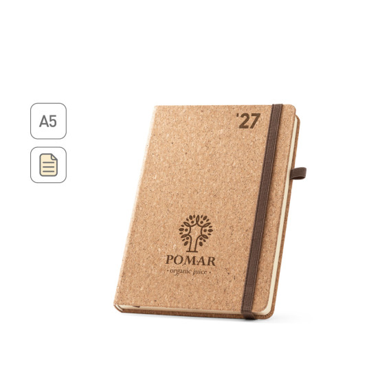 Agenda Diária em Cortiça Personalizada
