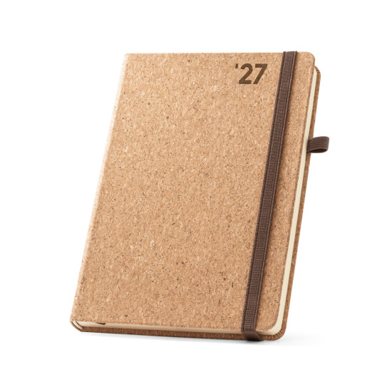 Agenda Diária em Cortiça Personalizada