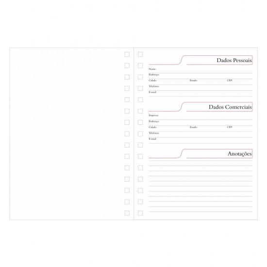 Agenda Diária Wire-o Personalizada