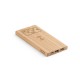 Bateria Power Bank com wireless super-rápido em bambu 5.000 mAh Personalizado