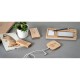 Bateria Power Bank com wireless super-rápido em bambu 5.000 mAh Personalizado