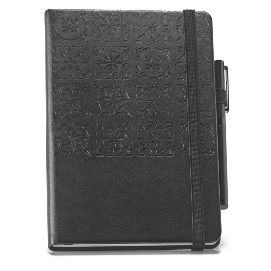 Bloco A5 com capa dura personalizado