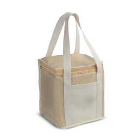 Bolsa Térmica em algodão e Juta sintética (21x19x15cm) Personalizada