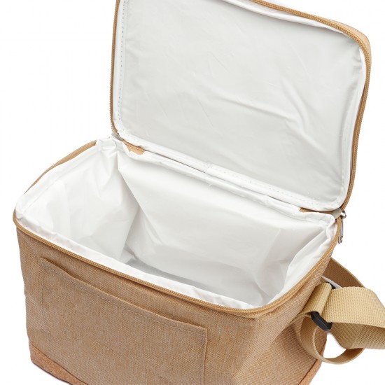 Bolsa Térmica em Poliéster e Cortiça Personalizada