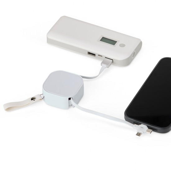 Cabo USB retrátil 4 em 1 Personalizado