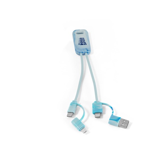 Cabo USB super-rápido 6 em 1 em PET Personalizado