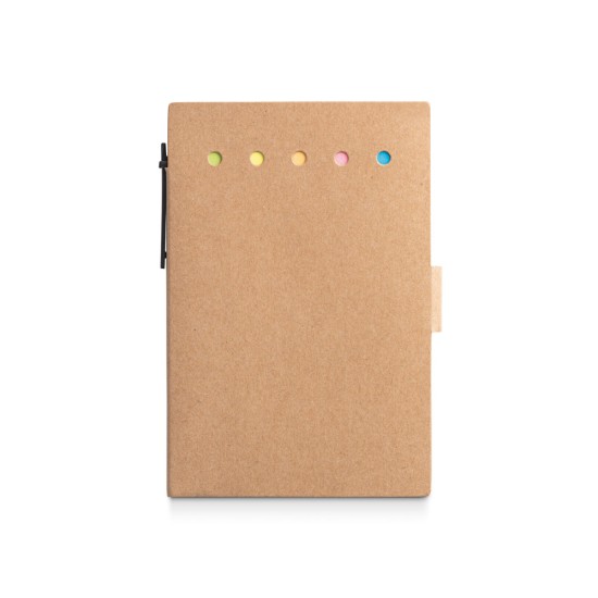 Caderneta com Caneta em Papel Kraft Personalizada