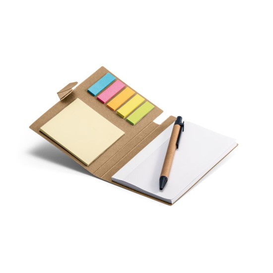Caderneta com Caneta em Papel Kraft Personalizada