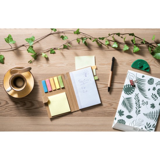 Caderneta com Caneta em Papel Kraft Personalizada