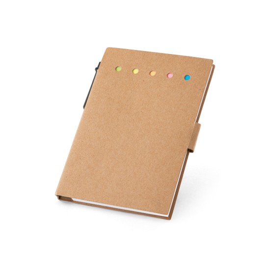 Caderneta com Caneta em Papel Kraft Personalizada