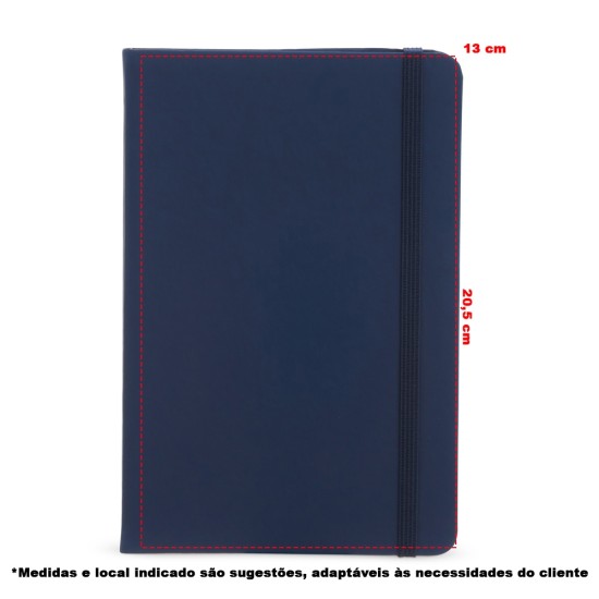 Caderneta Couro Sintético 14x21 sem pauta Personalizada