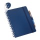 Caderneta Tipo Moleskine 14x21 com Suporte de Caneta Com Pauta Personalizado