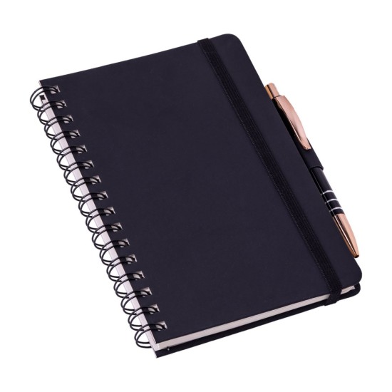 Caderneta Tipo Moleskine 14x21 com Suporte de Caneta Sem Pauta Personalizado