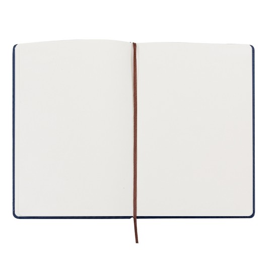Caderneta tipo Moleskine de Couro Sintético Personalizado