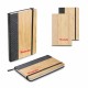Caderno A5 Capa em Bambu Personalizado