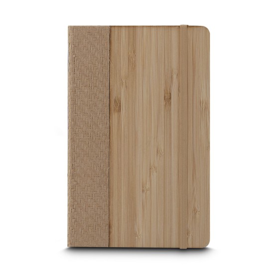 Caderno A5 Capa em Bambu Personalizado