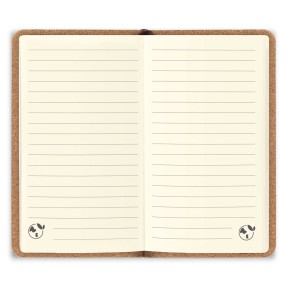 Caderno A5 com Capa Dura em Couro Reciclado Personalizado