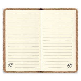 Caderno A5 com Capa Dura em Couro Reciclado Personalizado