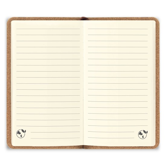 Caderno A5 com Capa Dura em Couro Reciclado Personalizado