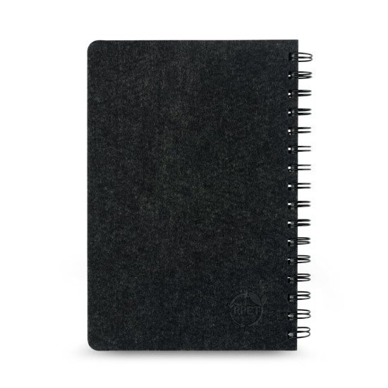 Caderno A5 de capa semi-rígida em feltro Personalizado