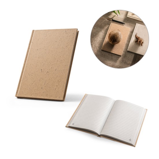 Caderno A5 em casca de coco Personalizado