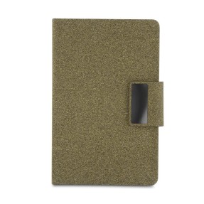 Caderno A5 em PU e fibra de café ou chá Personalizado
