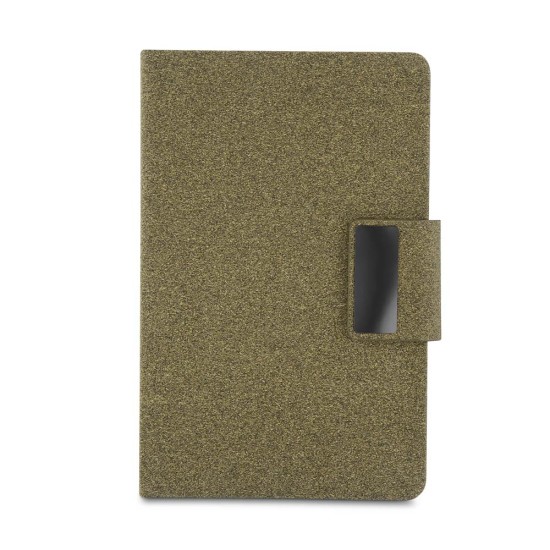 Caderno A5 em PU e fibra de café ou chá Personalizado