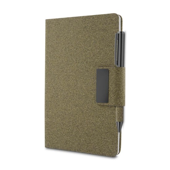 Caderno A5 em PU e fibra de café ou chá Personalizado