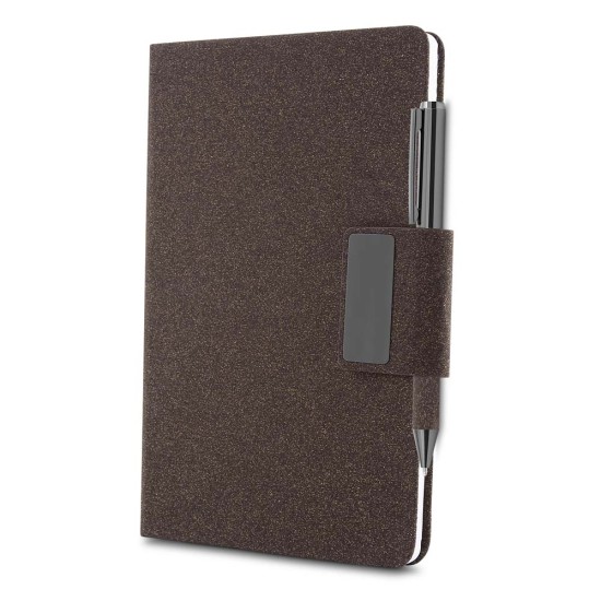 Caderno A5 em PU e fibra de café ou chá Personalizado