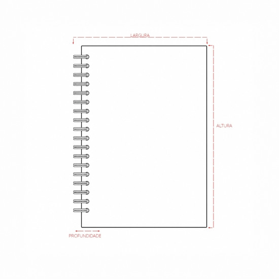 Caderno Capa Fosca Com Pauta Personalizado