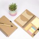 Caderno Ecológico Persoalizado com Autoadesivos e Caneta