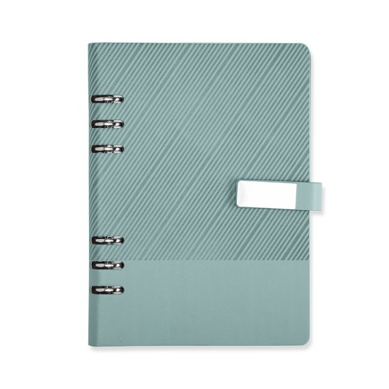 Caderno Fichário Couro Sintético Personalizado