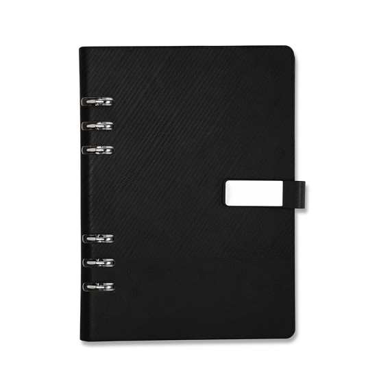 Caderno Fichário Couro Sintético Personalizado