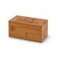 Caixa de chás em bambu Personalizada