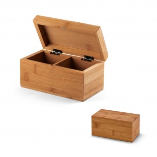 Caixa de chás em bambu Personalizada