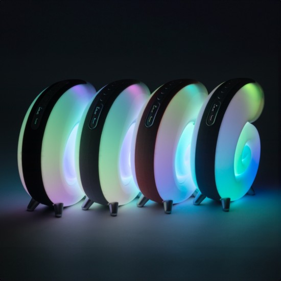 Caixa de Som com Luminária Personalizada