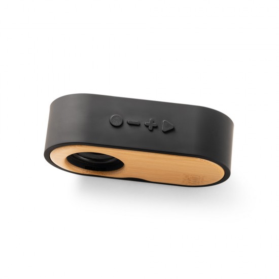 Caixa de Som em Bambu e ABS Personalizada