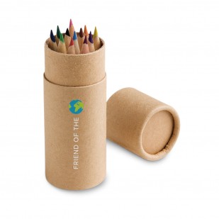 Caixa Personalizada com 12 lápis de cor