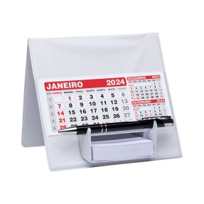 Calendário de Mesa Com Suporte para Rascunho Personalizado