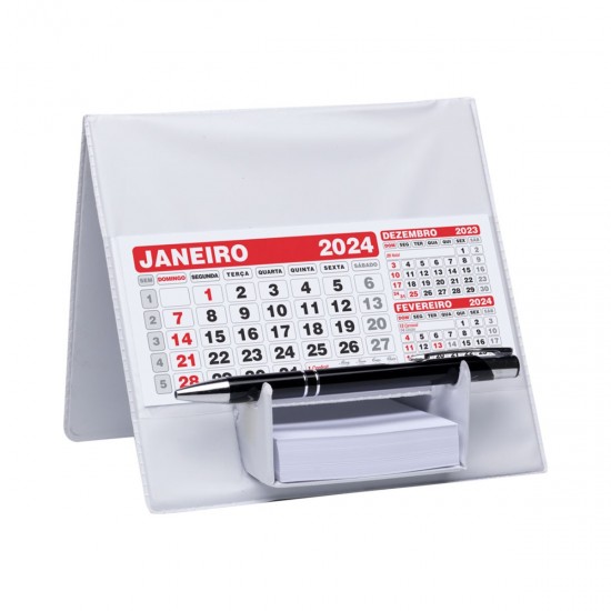 Calendário de Mesa Com Suporte para Rascunho Personalizado