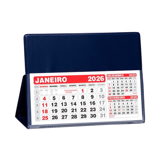 Calendário de Mesa em PVC Personalizado Grande