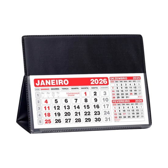 Calendário de Mesa em PVC Personalizado Grande