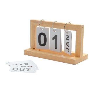 Calendário Permanente Madeira Personalizado