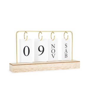 Calendário Permanente MDF com Alça de Ferro Personalizado