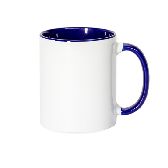 Caneca de Cerâmica com Alça Colorida Personalizada